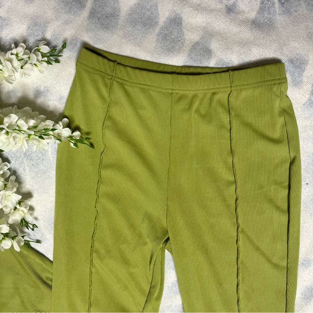 Avocado Ribbed Flare Pants - image 3
